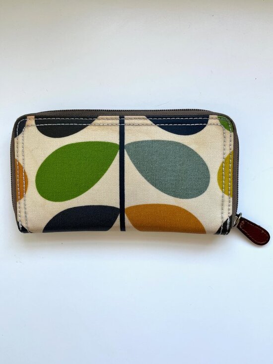 Orla Kiely Classic Multi Stem Big Zip Wallet - Picture 2 of 5